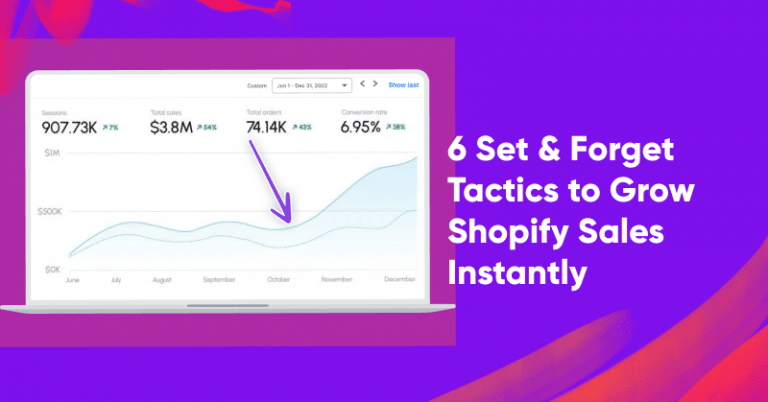 6 Set Forget Tactics to Grow Shopify Sales Instantly 768x402 - Blog