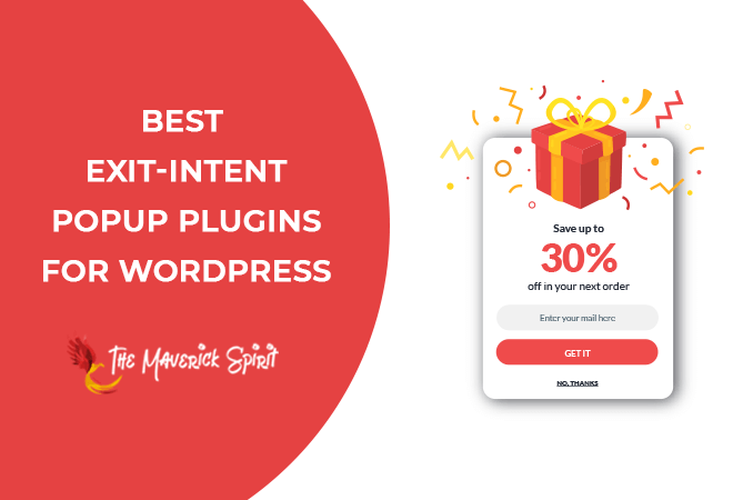 best free exit intent popup wordpress plugins themaverickspirit - Press