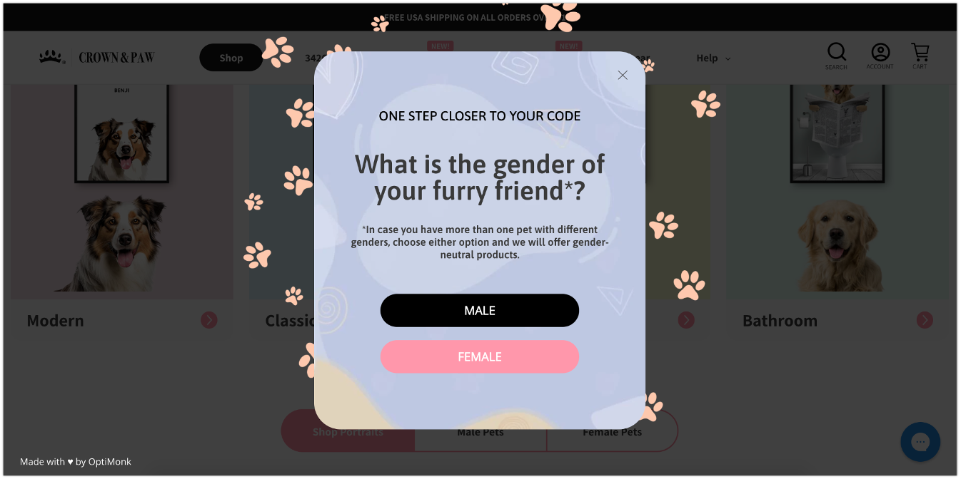 crown and paw 02 - A 4-Step Ecommerce Conversion Playbook Following Crown & Paw’s Example