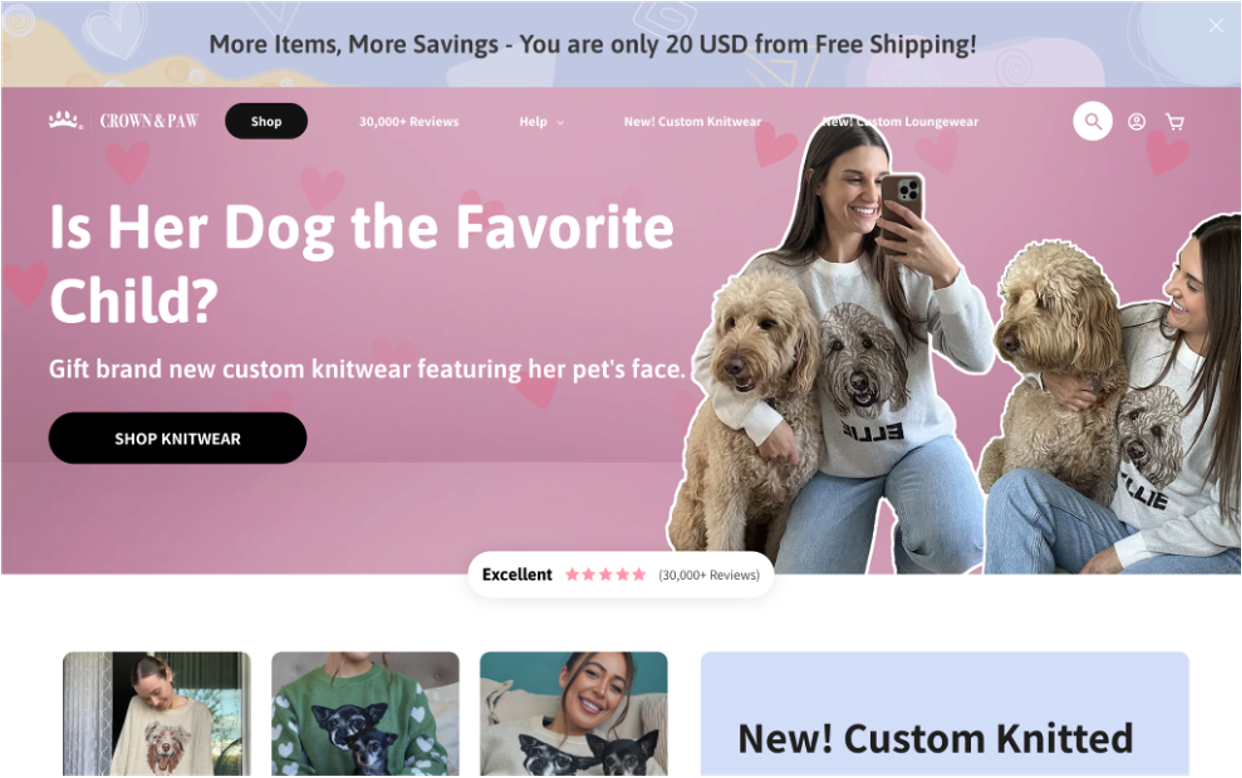 crown and paw 07 - A 4-Step Ecommerce Conversion Playbook Following Crown & Paw’s Example