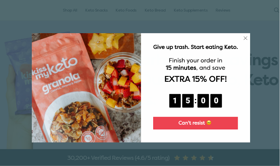 kissmyketo 07 - How Kiss My Keto Decreased Their Cart Abandonment Rate by 20%